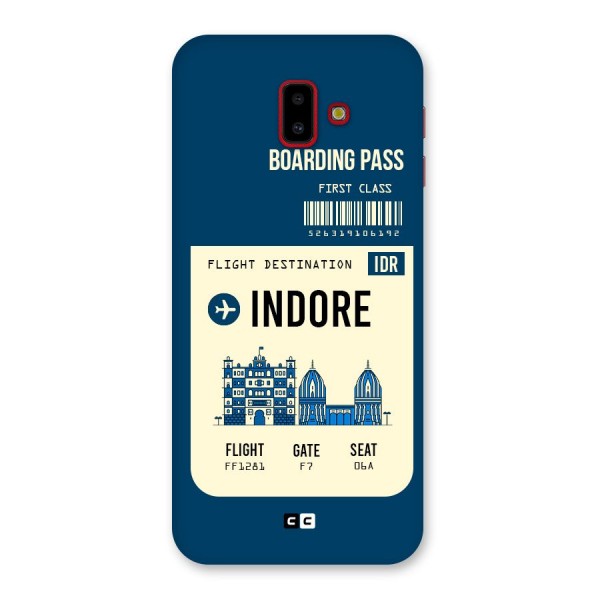 Indore Boarding Pass Back Case for Galaxy J6 Plus