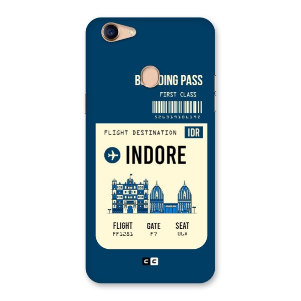 Indore Boarding Pass Back Case for Oppo F5