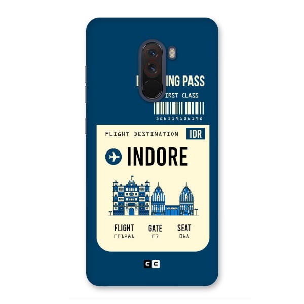 Indore Boarding Pass Back Case for Poco F1