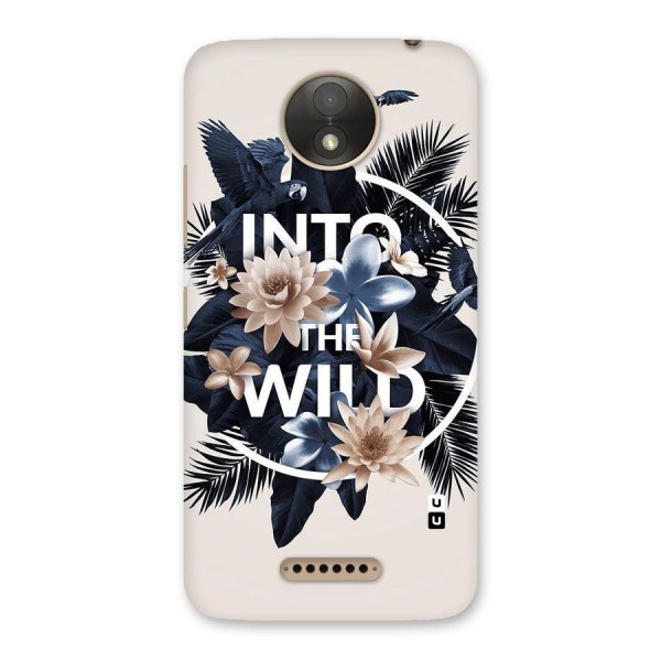 Into The Wild Blue Back Case for Moto C Plus