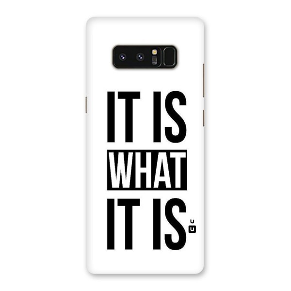 Itis What Itis Back Case for Galaxy Note 8