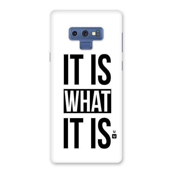 Itis What Itis Back Case for Galaxy Note 9