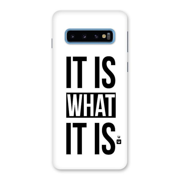 Itis What Itis Back Case for Galaxy S10