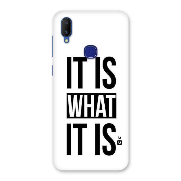 Itis What Itis Back Case for Vivo V11