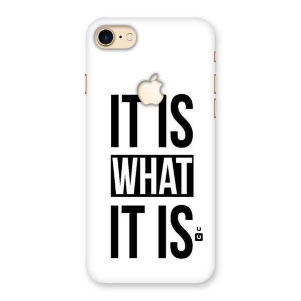 Itis What Itis Back Case for iPhone 7 Apple Cut