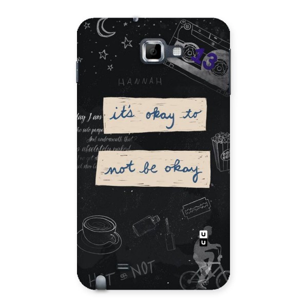 Its Okay Back Case for Galaxy Note