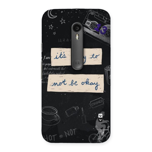 Its Okay Back Case for Moto G3