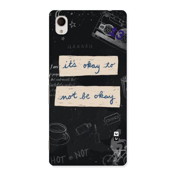 Its Okay Back Case for Sony Xperia M4