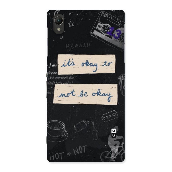 Its Okay Back Case for Sony Xperia Z1