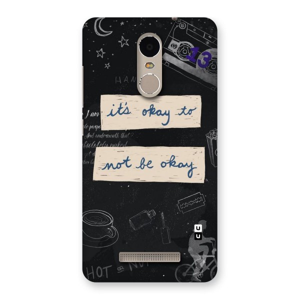 Its Okay Back Case for Xiaomi Redmi Note 3