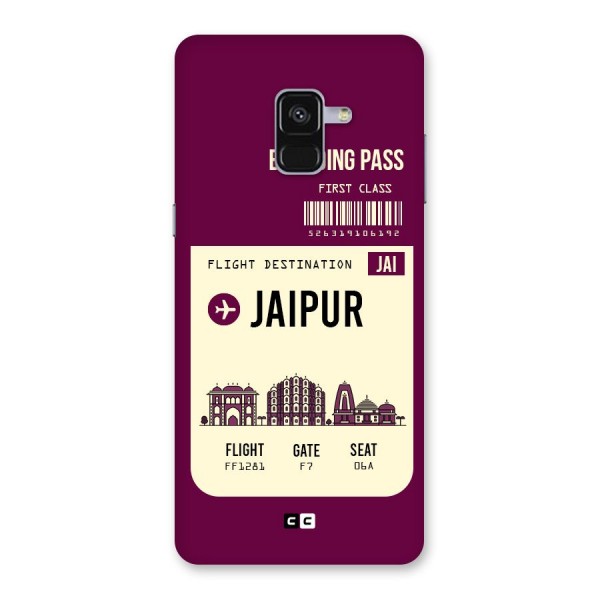 Jaipur Boarding Pass Back Case for Galaxy A8 Plus