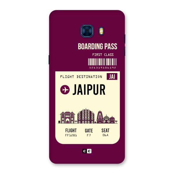 Jaipur Boarding Pass Back Case for Galaxy C7 Pro