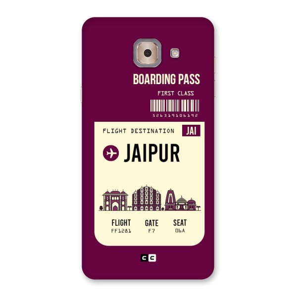 Jaipur Boarding Pass Back Case for Galaxy J7 Max