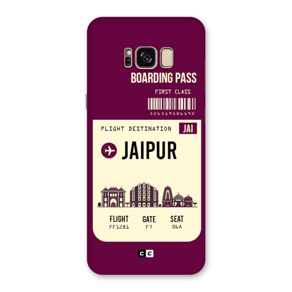 Jaipur Boarding Pass Back Case for Galaxy S8 Plus