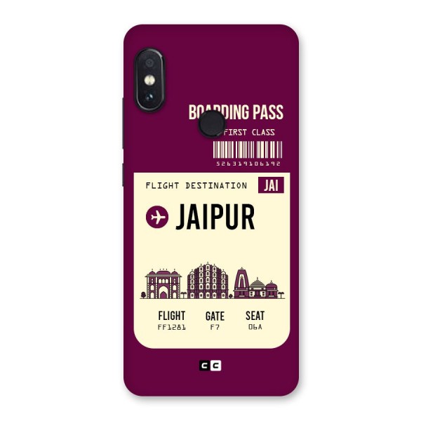 Jaipur Boarding Pass Back Case for Redmi Note 5 Pro