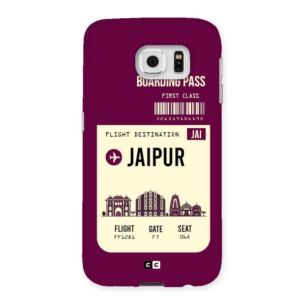 Jaipur Boarding Pass Back Case for Samsung Galaxy S6