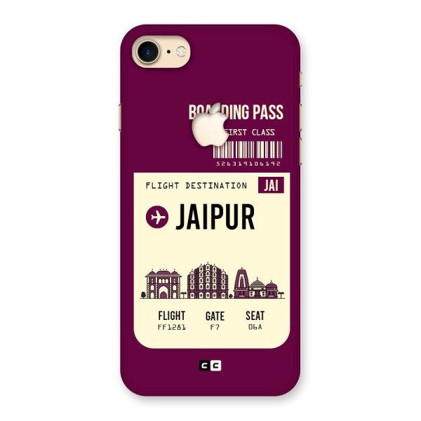 Jaipur Boarding Pass Back Case for iPhone 7 Apple Cut