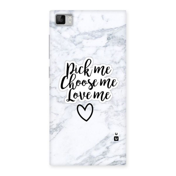 Just Me Back Case for Xiaomi Mi3