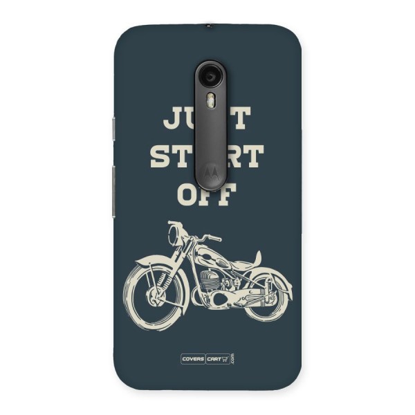 Just Start Off Back Case for Moto G3