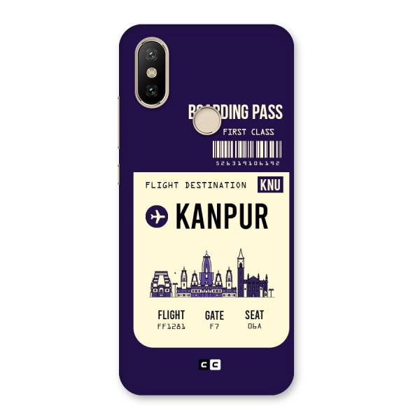 Kanpur Boarding Pass Back Case for Mi A2