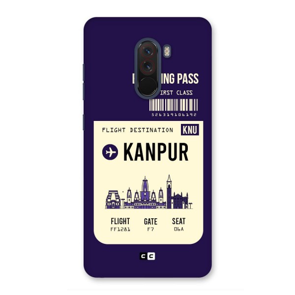 Kanpur Boarding Pass Back Case for Poco F1