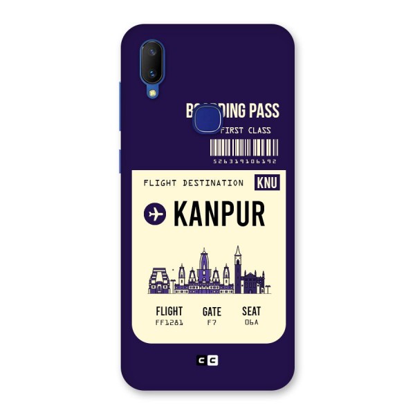 Kanpur Boarding Pass Back Case for Vivo V11