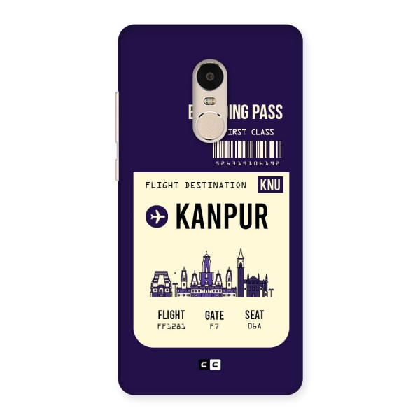 Kanpur Boarding Pass Back Case for Xiaomi Redmi Note 4