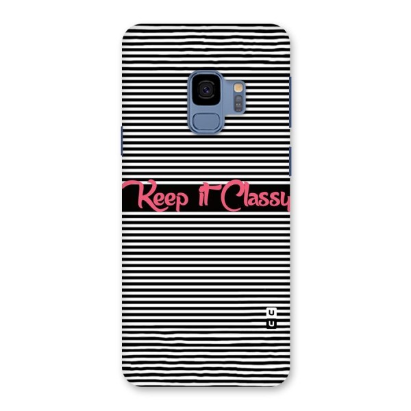 Keep It Classy Back Case for Galaxy S9