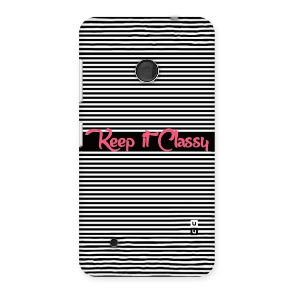 Keep It Classy Back Case for Lumia 530