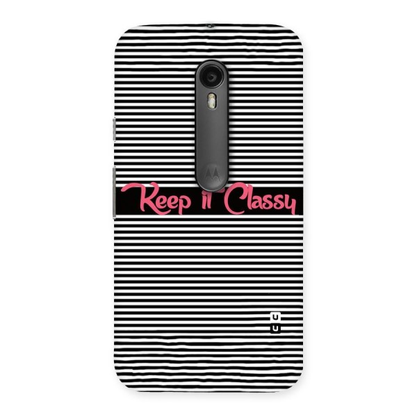 Keep It Classy Back Case for Moto G3