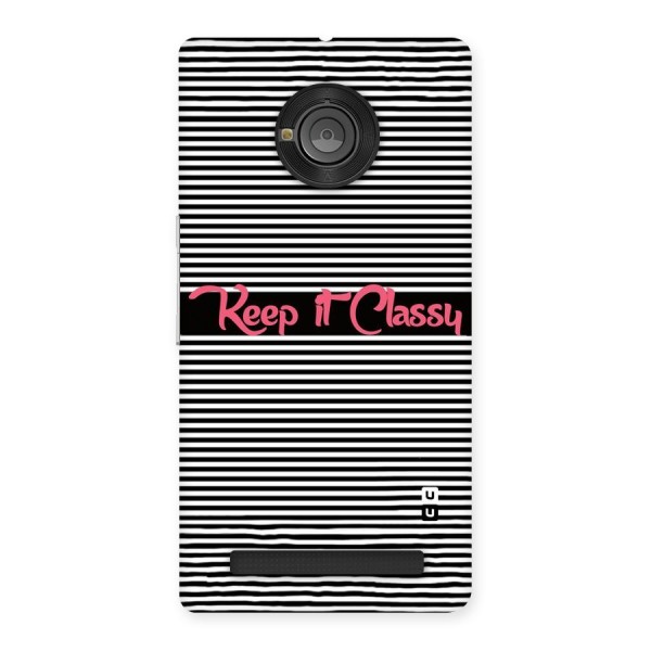 Keep It Classy Back Case for Yu Yuphoria