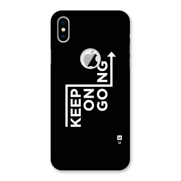 Keep On Going Back Case for iPhone XS Logo Cut