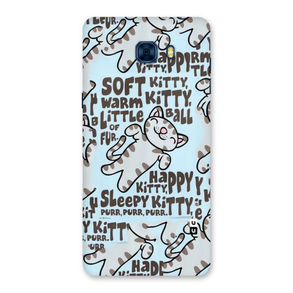 Kitty Pattern Back Case for Galaxy C7 Pro