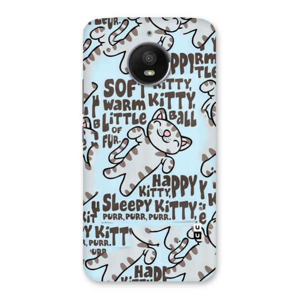 Kitty Pattern Back Case for Moto E4 Plus