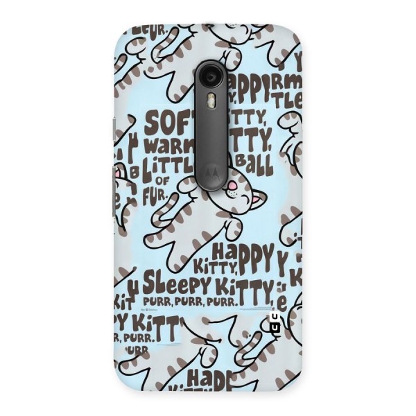 Kitty Pattern Back Case for Moto G3