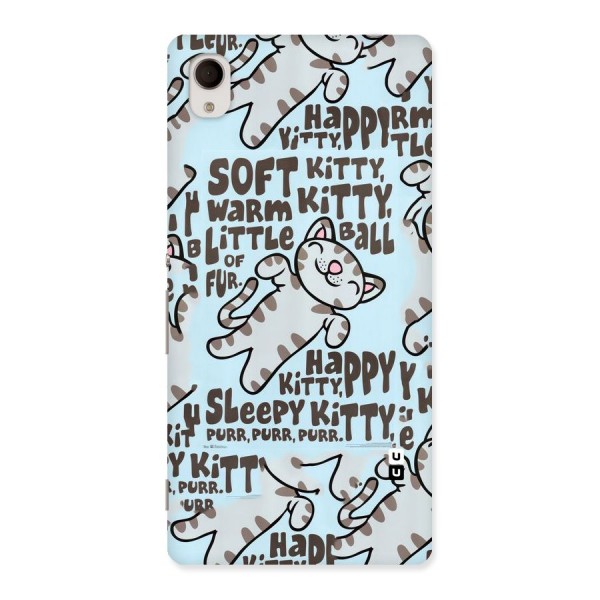 Kitty Pattern Back Case for Sony Xperia M4