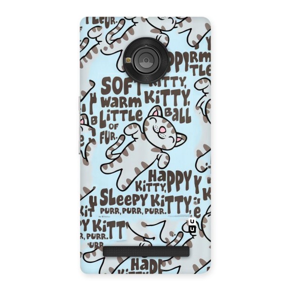 Kitty Pattern Back Case for Yu Yuphoria