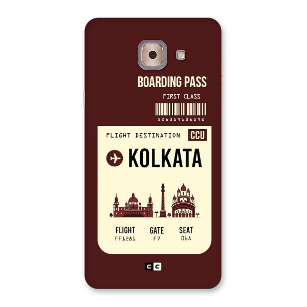 Kolkata Boarding Pass Back Case for Galaxy J7 Max