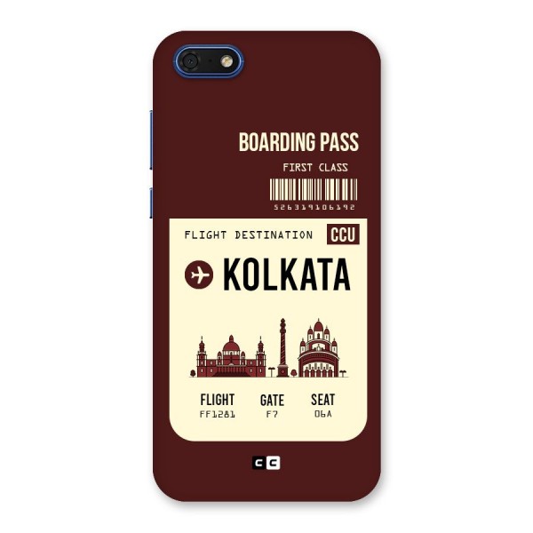 Kolkata Boarding Pass Back Case for Honor 7s