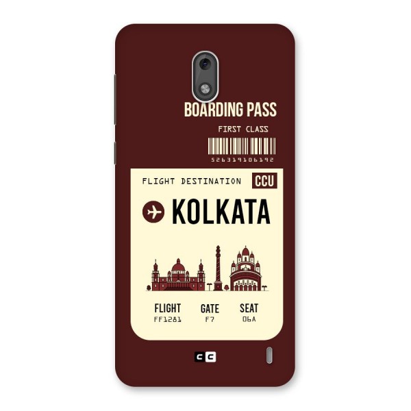 Kolkata Boarding Pass Back Case for Nokia 2