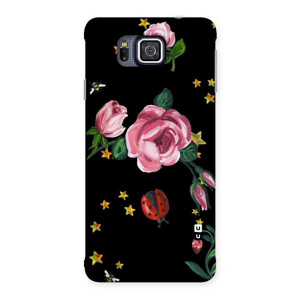 Ladybird And Floral Back Case for Galaxy Alpha