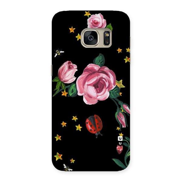 Ladybird And Floral Back Case for Galaxy S7