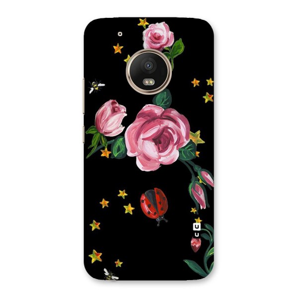 Ladybird And Floral Back Case for Moto G5 Plus