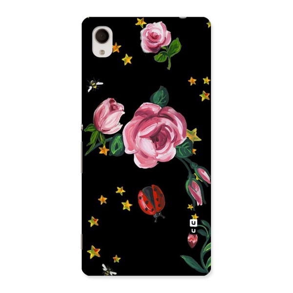 Ladybird And Floral Back Case for Sony Xperia M4