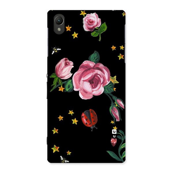 Ladybird And Floral Back Case for Sony Xperia Z1