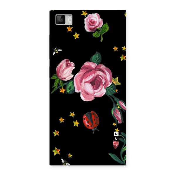 Ladybird And Floral Back Case for Xiaomi Mi3