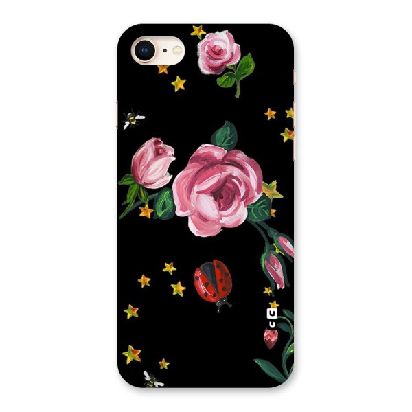 Ladybird And Floral Back Case for iPhone 8