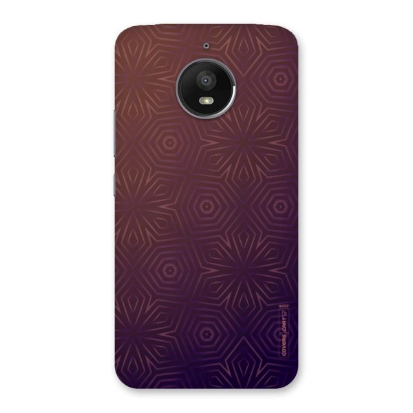 Lavish Purple Pattern Back Case for Moto E4 Plus