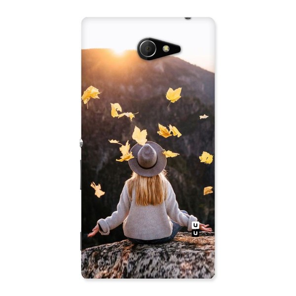 Leaf Rain Sunset Back Case for Sony Xperia M2