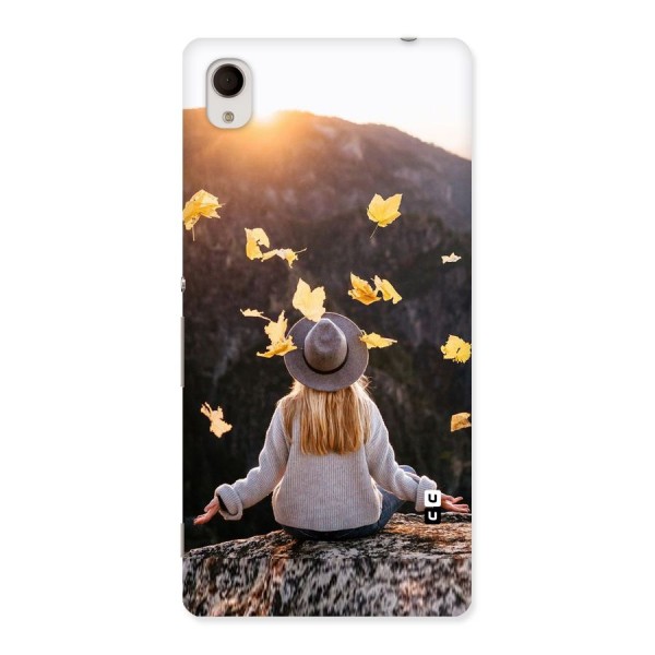 Leaf Rain Sunset Back Case for Xperia M4 Aqua